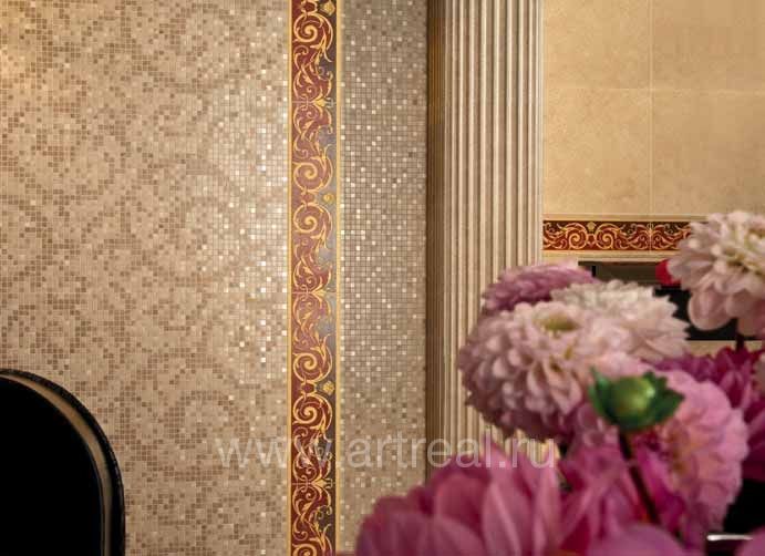 Керамическая плитка Gardenia (Versace) Vanitas в интерьере