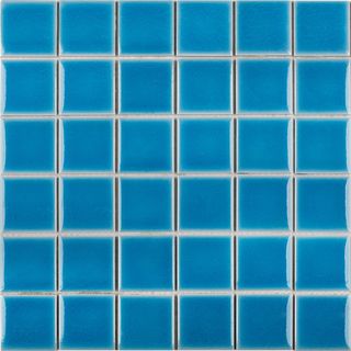 Star mosaic 48-48 Crackle Light Blue Glossy 48х48