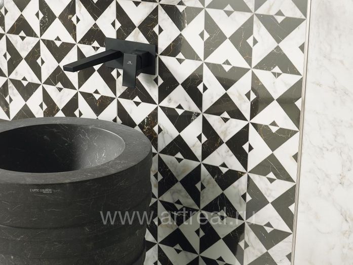 Керамическая плитка Porcelanosa Deco Marmi в интерьере