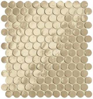 Floor-Gres Glim Tortora Round Mosaico Brillante