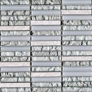 L'antic Colonial Mosaico Tecno Linear Silver White 1,5x9,7