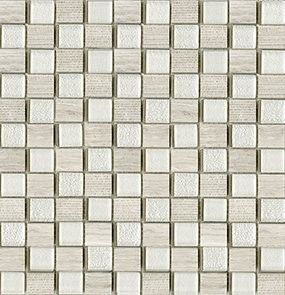 L'antic Colonial Mosaico Time Text Silver Wood 2,3x2,7