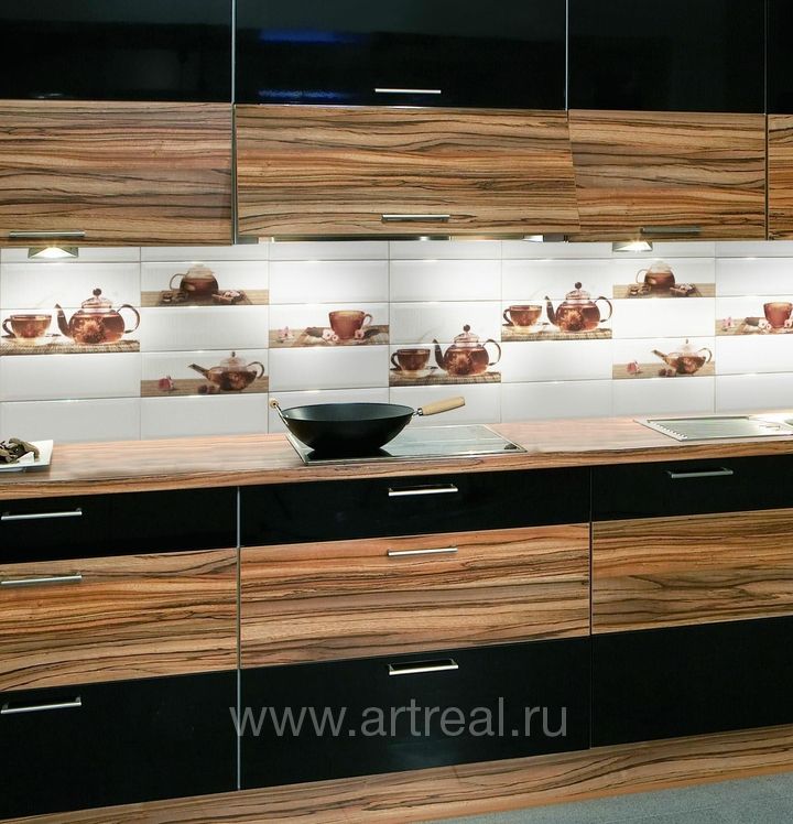 Керамическая плитка Absolut ceramica Tea в интерьере кухни