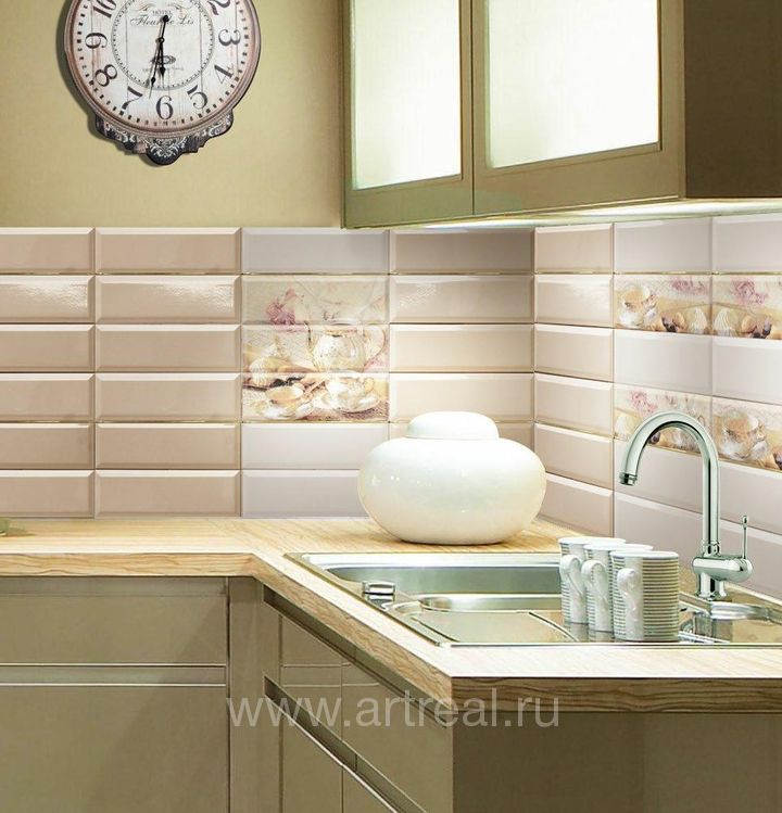Керамическая плитка Absolut ceramica Tea Time в интерьере кухни