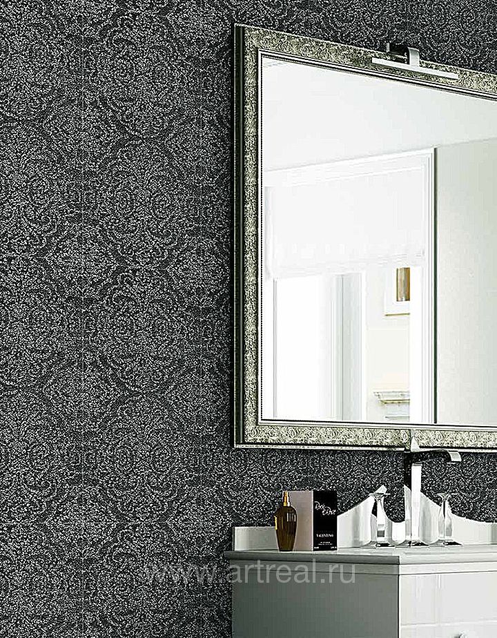 Черная керамическая плитка Piemme (Valentino) Prestige в ванной