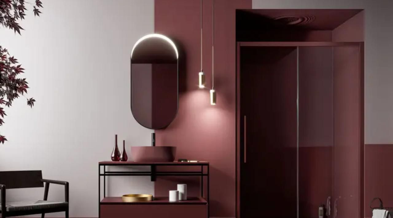 бордовая раковина