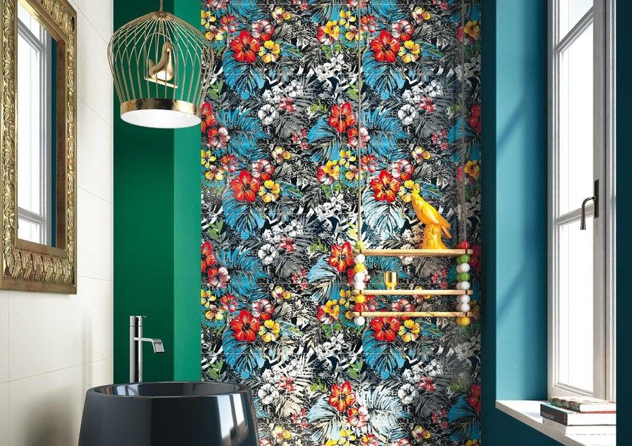 Панно с «райским садом» в коллекции Imola Mash-up