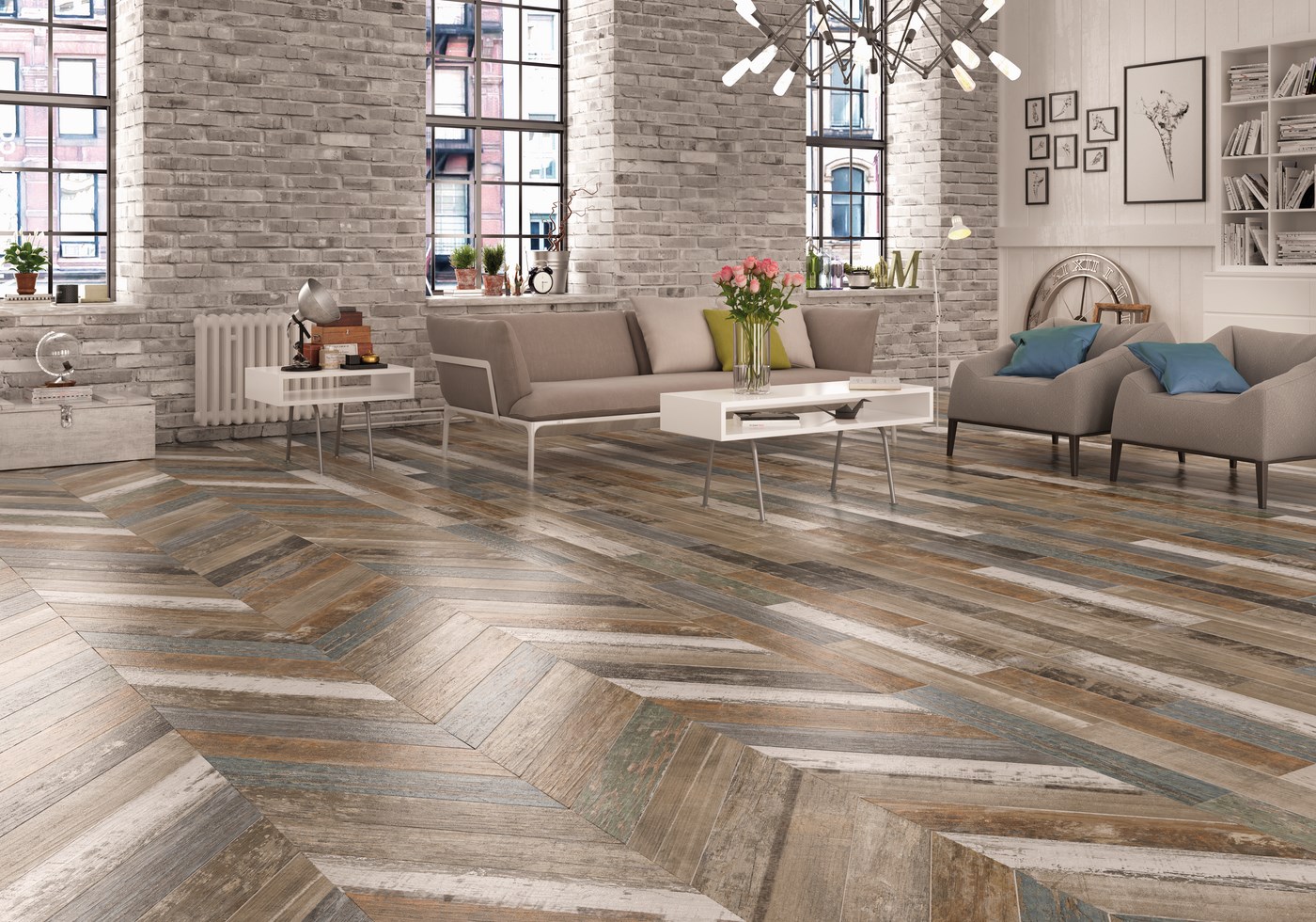 Плитка с рисунком дерева Mapisa Nordland