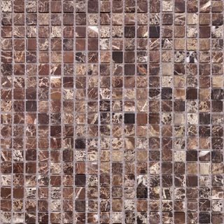 Caramelle Mosaic Pietrine мозаика Emperador Dark POL 15x15x4 30.5*30.5*4
