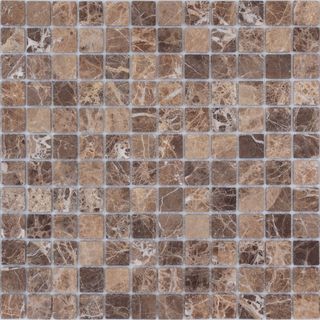 Caramelle Mosaic Pietrine мозаика Emperador Dark MAT 23x23x4 29.8*29.8*4