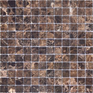 Caramelle Mosaic Pietrine мозаика Emperador Dark POL 23x23x4 29.8*29.8*4