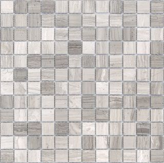 Caramelle Mosaic Pietrine мозаика Travertino Silver POL 23x23x4 29.8*29.8*4