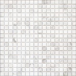 Caramelle Mosaic Pietrine мозаика Dolomiti Bianco MAT 15x15x4 30.5*30.5*4