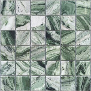 Caramelle Mosaic Pietrine мозаика Onice Verde Oliva POL 48x48x7 30.5*30.5*7