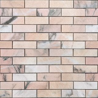 Caramelle Mosaic Pietrine мозаика Rosa Salmone POL 23x73x7 29.8*29.8*7
