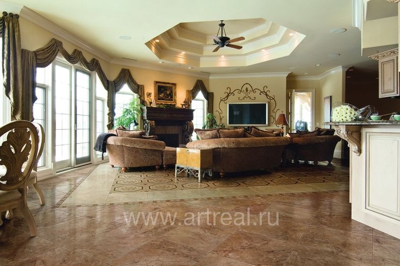 Керамогранит Vallelunga Pietre Dei Consoli в интерьере