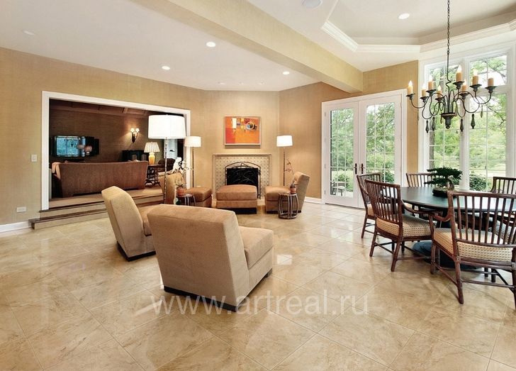 Керамогранит Vallelunga Pietre Dei Consoli в интерьере