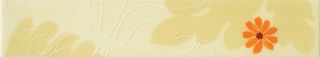 Lord ceramica Nirvana декор Listello Floreale Bloom Avorio A 50*9