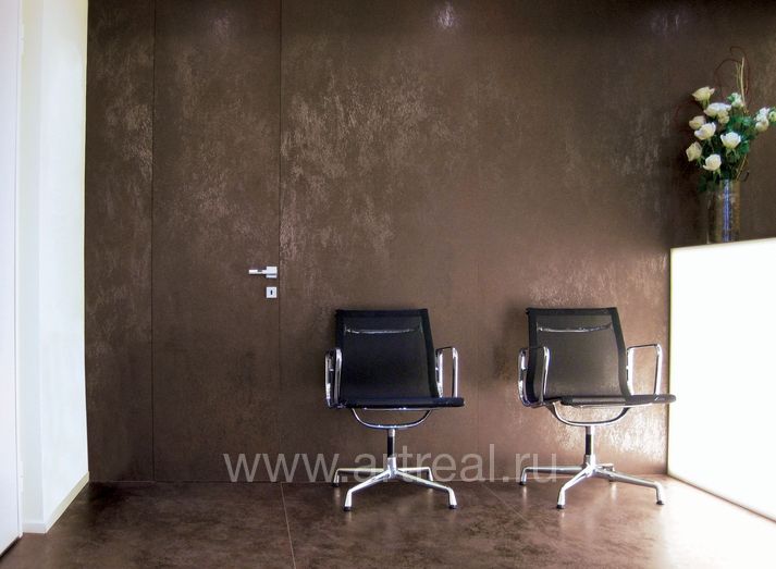 Керамогранит Laminam Rus Oxide в интерьере