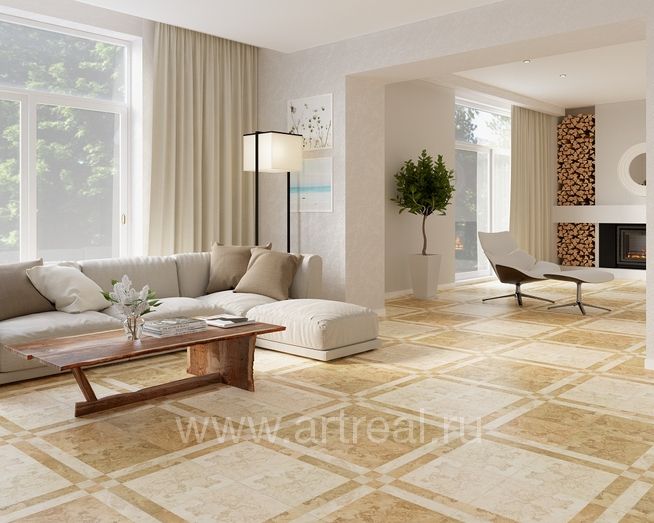 Керамогранит Kerranova Shakespeare 400x400 в интерьере