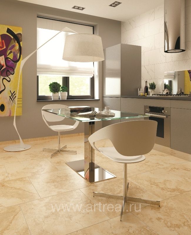 Керамогранит Kerranova Shakespeare 400x400 в интерьере