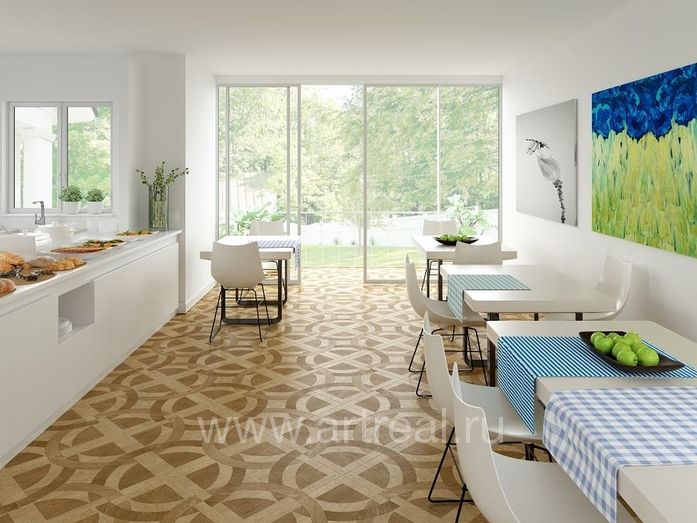 Керамогранит Grasaro Parquet Art в интерьере