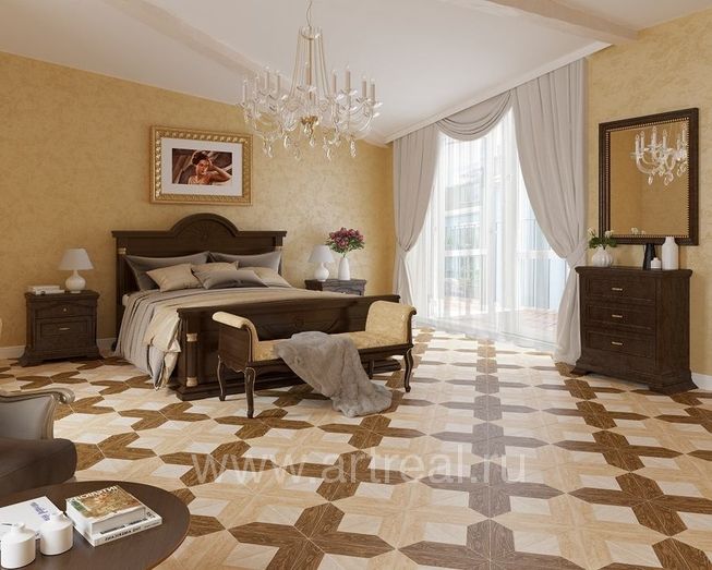 Керамогранит Grasaro Parquet Art в интерьере