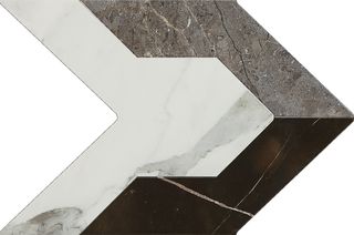 Venus Chevron керамогранит Retro White 44.5*66.5