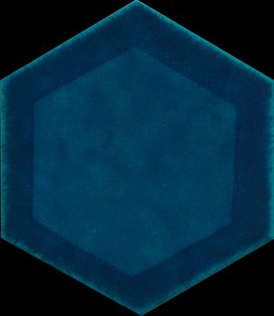 Cerasadra Sardinia настенная плитка Esagona Cornice Azzurro Mare 25.4*29.4