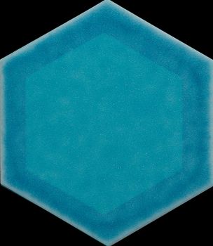 Cerasadra Sardinia настенная плитка Esagona Cornice Turchese Abbamar 25.4*29.5