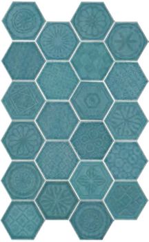 Cerasadra Sardinia декор Esagona Archivio Mix 25.4*29.4