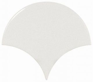 Настенная плитка Fan White Matt. 10.6*12