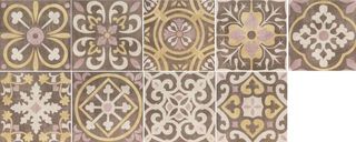 Mainzu Cementine декор Decor Bastide Choco Mix 20*20