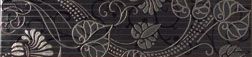 Aparici Metaphor бордюр Calipso 3 Negro Cenefa MATE 44.5*10