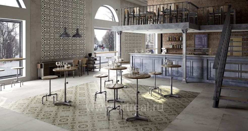 Керамогранит Apavisa Hydraulic в интерьере