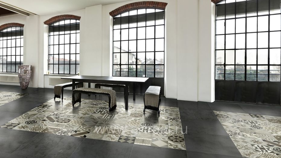 Керамогранит Apavisa Hydraulic в интерьере