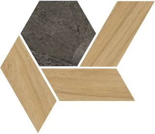 Vives World Flysch керамогранит Lesnaya Grafito 20*17.5