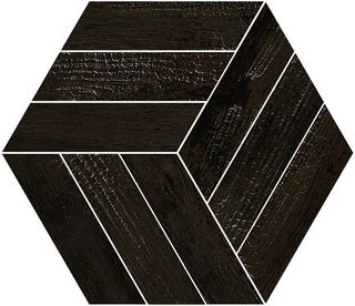 Vives World Woods керамогранит Honeycomb Okinawa Carbon 44.5*38