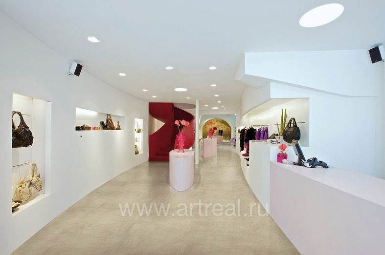 Керамогранит Apavisa Microcement в интерьере