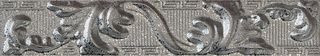 Gardenia (Versace) Palace Living Gold бордюр Fascia Foglia Silver 118161 39.4*7