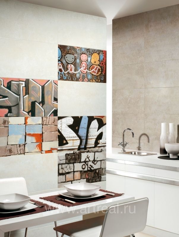 Керамическая плитка Peronda Bansky в интерьере