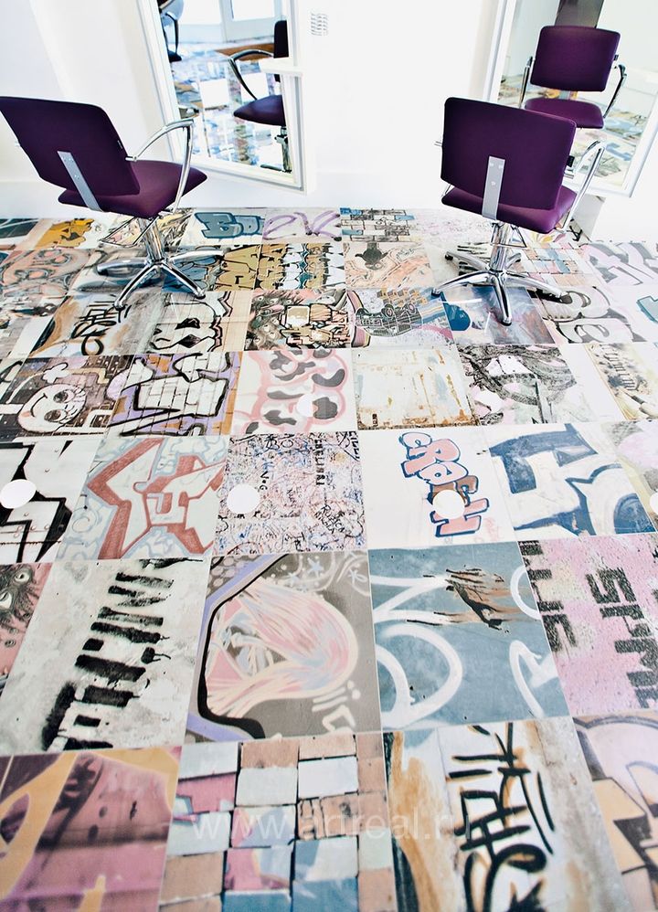 Керамическая плитка Peronda Bansky в интерьере