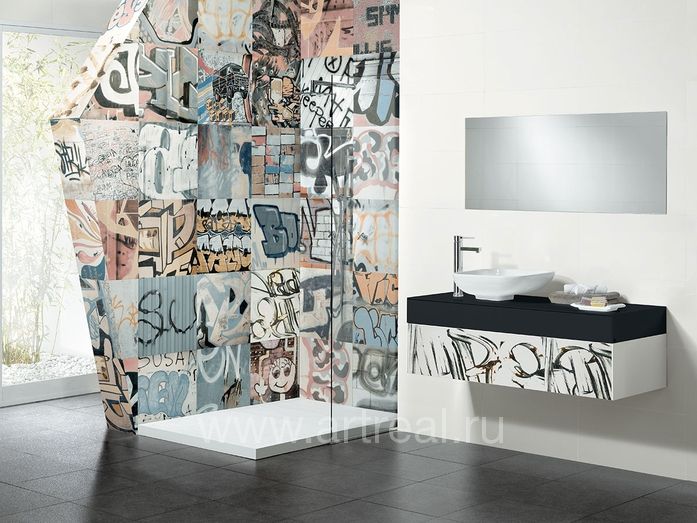 Керамическая плитка Peronda Bansky в интерьере