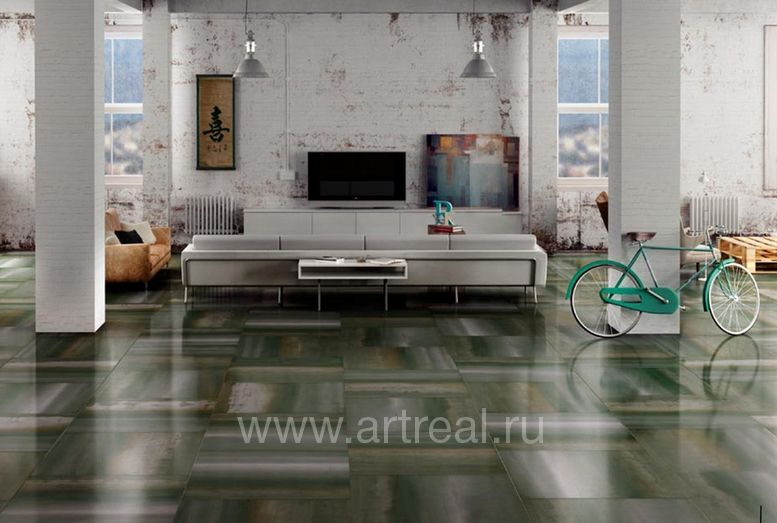 Керамогранит Apavisa Metal 2.0 в интерьере