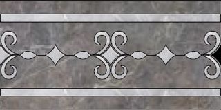 Colorker Mythos бордюр Listelo Prince Dark 29.1*58.5