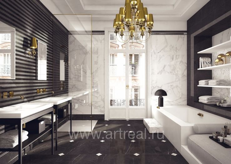 Керамогранит Marca Corona Deluxe в интерьере