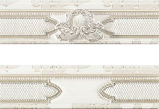 Mapisa Lisa бордюр Cenefa Lisa White 25.3*7