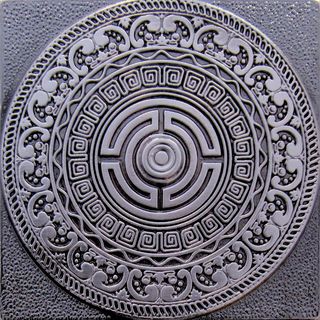 Keraben Nature вставка Creta Satined Black Silver 8*8