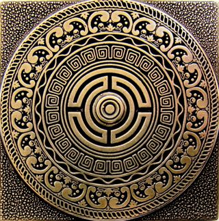 Keraben Nature вставка Creta Shined Brass 8*8