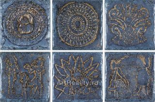 Cerdomus Kyrah декор Decori BR 1-6 Ocean Blue 10*10